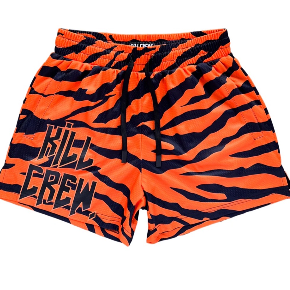 Kill Crew Muay Thai Shirts (Mid Thigh Cut)
Tiger Print (XS)